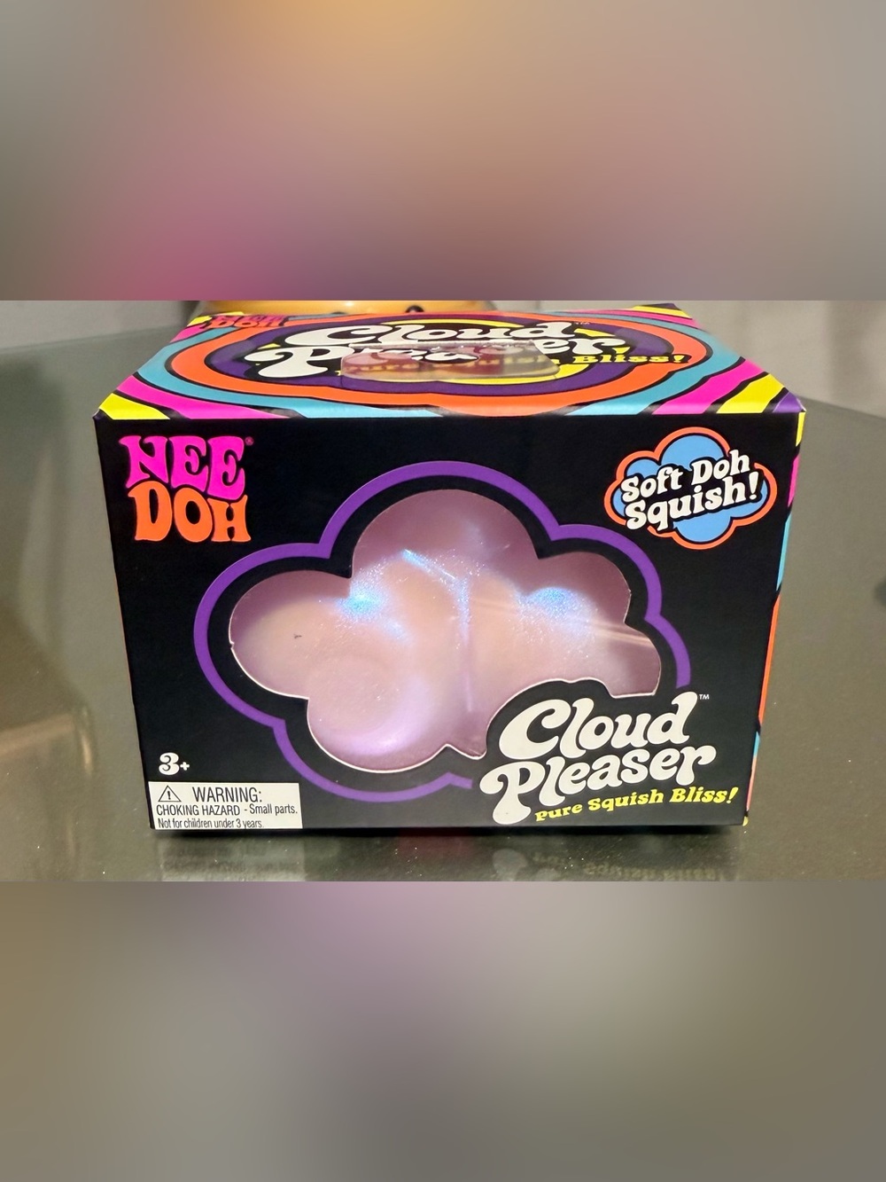 Needoh  Cloud Pleaser Soft Doh Squish Toy - Lavender Pearl squishy toy